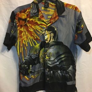 VTG Claudio Nucci button up Anime shirt